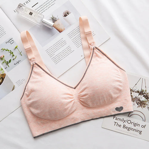 Nursing bra with clips