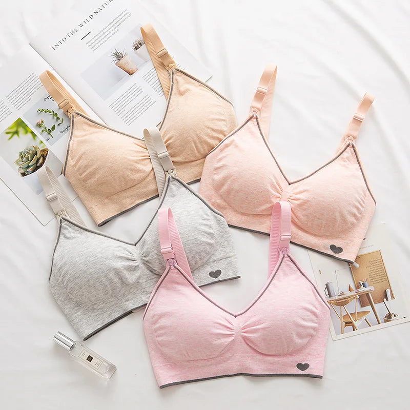 Nursing bra with clips