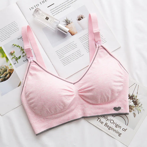 Nursing bra with clips