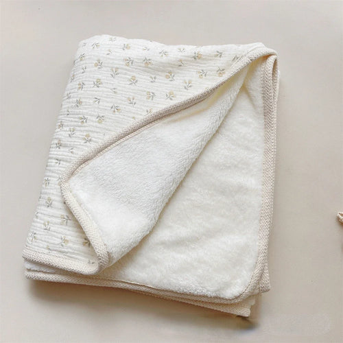 Muslin Cotton & Fleece baby blanket