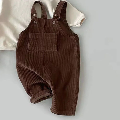 Corduroy overall Romper