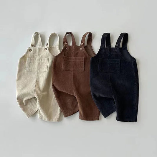 Corduroy overall Romper