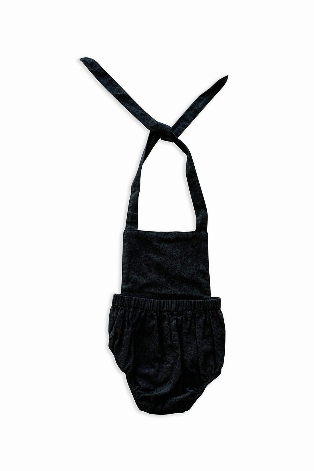 Black Halter Baby Romper - Nest & Nurture