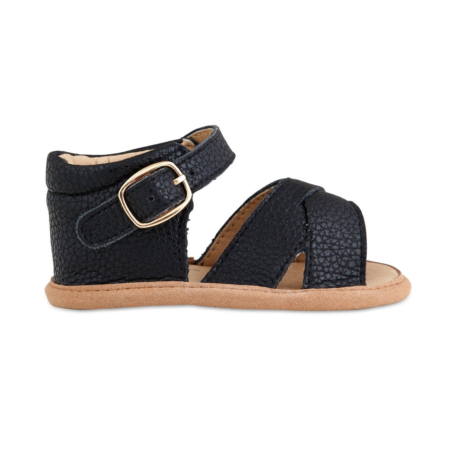Black Leather Sandals - Nest & Nurture