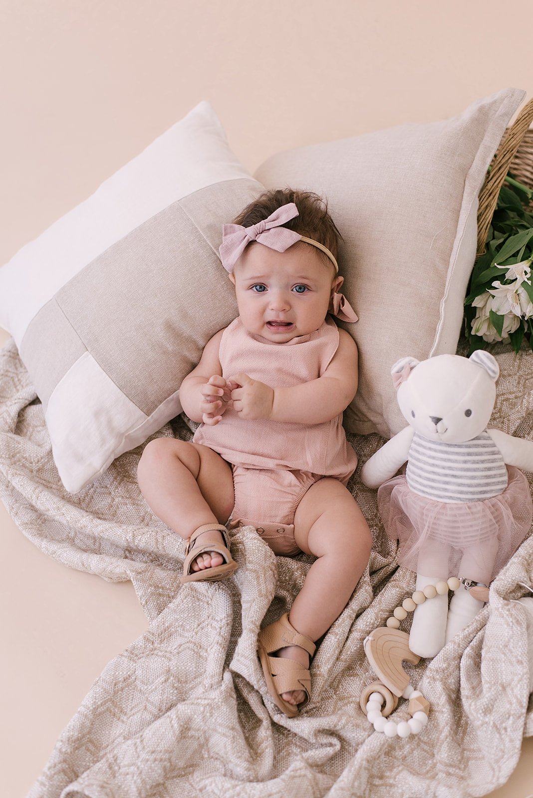 Blush Halter Romper - Nest & Nurture