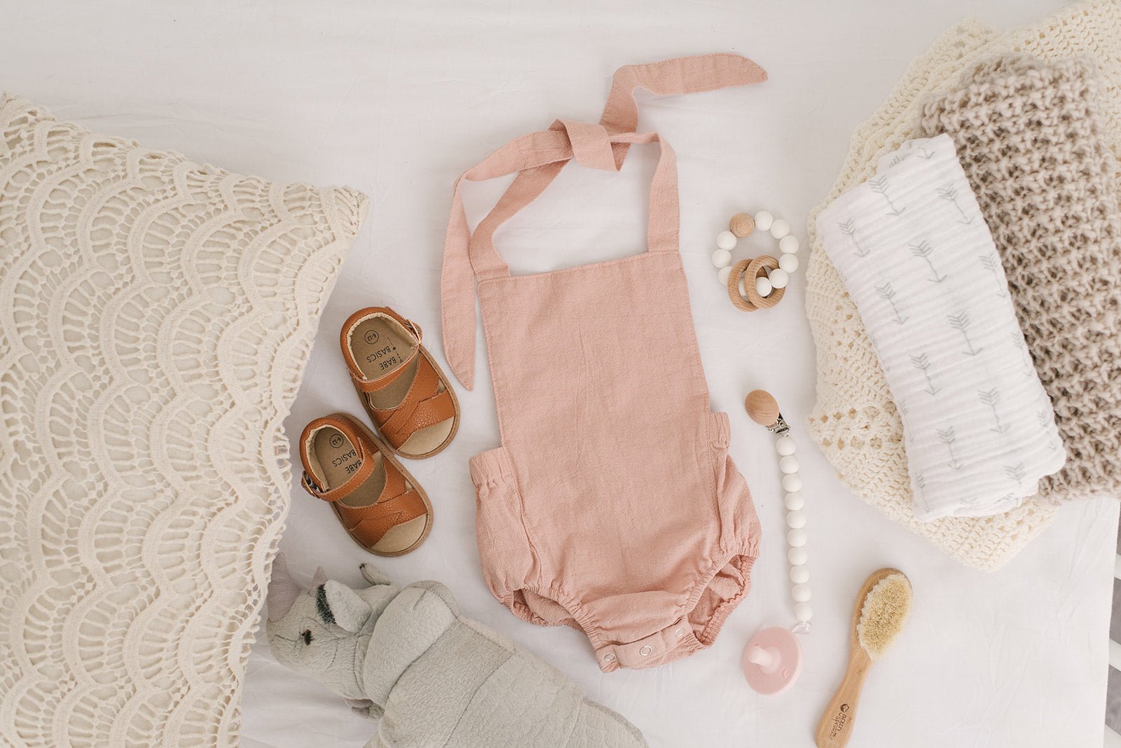 Blush Halter Romper - Nest & Nurture